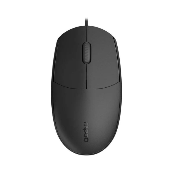 N100C Type-C Wired Optical Mouse Siyah resmi