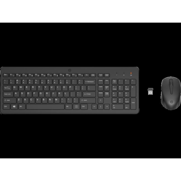 330 Wireless Mouse Keyboard Combo Set Ingilizce - Siyah resmi