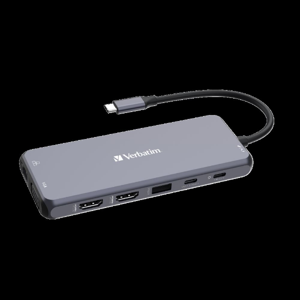 HUB USB-C Pro Multiport 14 Port 2 x HDMI VGAxRJ453 x USB-A 3.2 Gen1 resmi