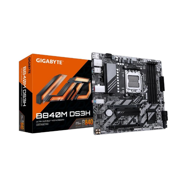 B840M-DS3H 8200MHz OC DDR5 AM5 M.2 HDMI DP Micro-ATX Anakart resmi