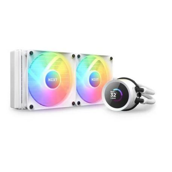 Kraken 240 Beyaz RGB AIO LCD Display 240mm Sıvı Soğutucu resmi