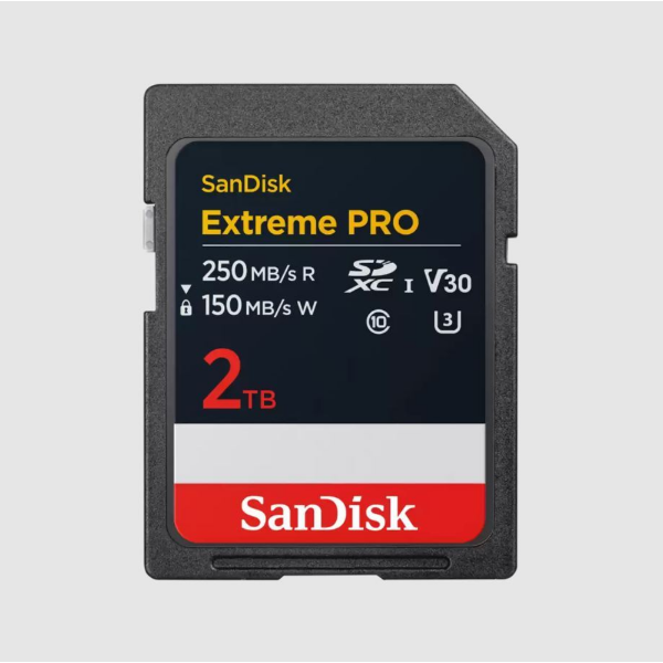 2TB Extreme PRO SDCX UHS-I 200MB/s SD Card resmi