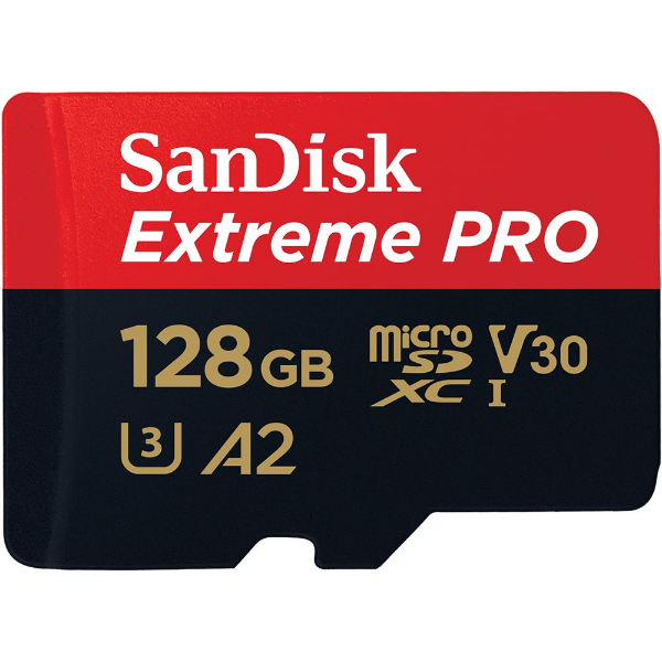 128GB Extreme Pro SDXC UHS-I A2 200MB/s MicroSD Card resmi