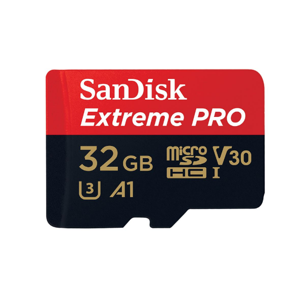 32GB Extreme Pro SDHC UHS-I A1 MicroSD Card resmi