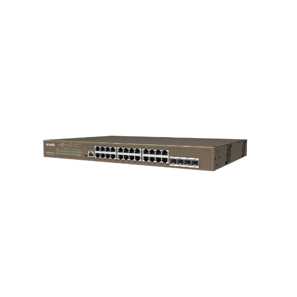 24 Port Gigabit Yönetilebilir PoE Switch resmi