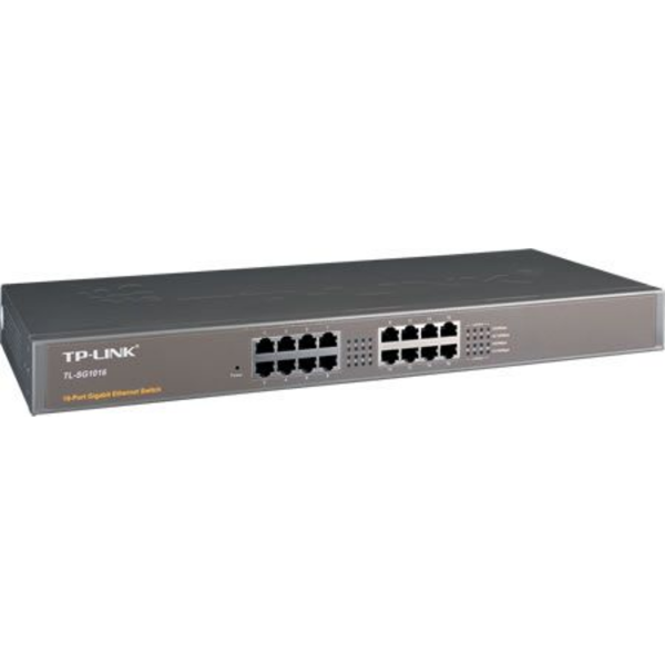 10/100/1000Mbps 16xPort %15 Güç Tasarruflu Raf Tipi Switch resmi