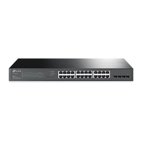 JetStream 28-Port Gigabit Smart Switch with 24-Port PoE+ resmi