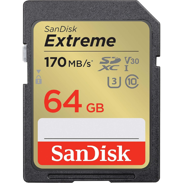 64GB Extreme microSD UHS I Card 180MB/s - 170MB/s resmi