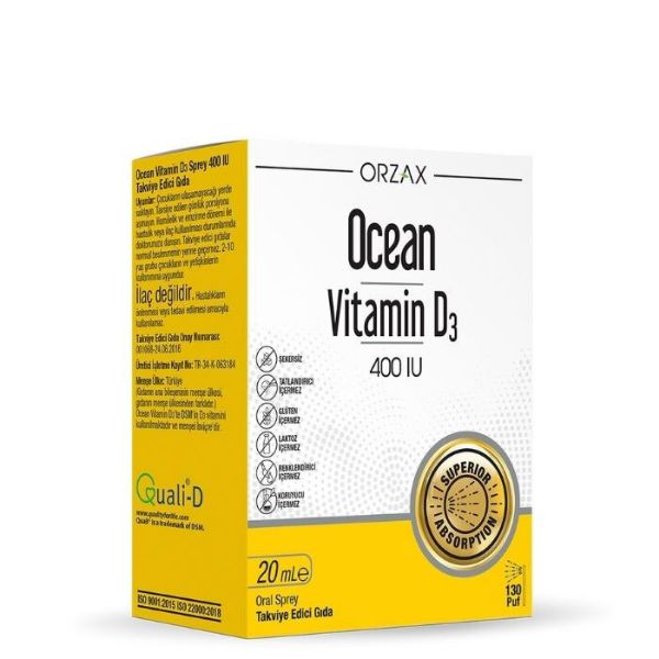 Ocean Vitamin D3 400 IU Oral Sprey 20 ml
