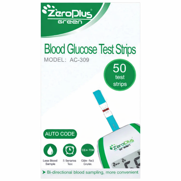 Zeroplus Kan Şekeri Test Stripi 50'li