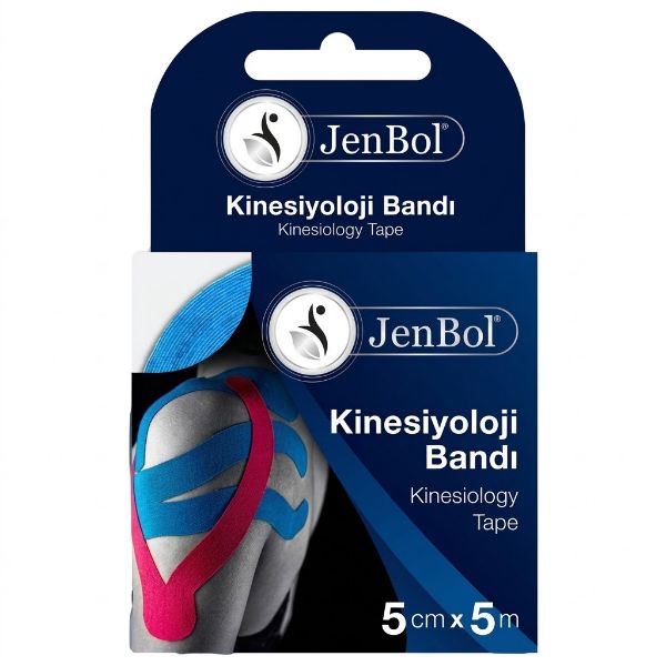 Jenbol Kinesiology Tape Ağrı Bandı 5 cm x 5 m - Mavi